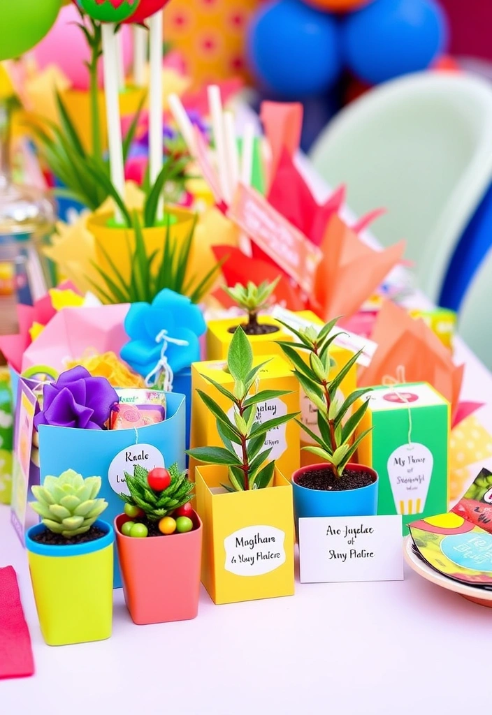 21 Color Party Ideas for Adults That'll Transform Your Next Bash! - 15. Colorful Party Favors