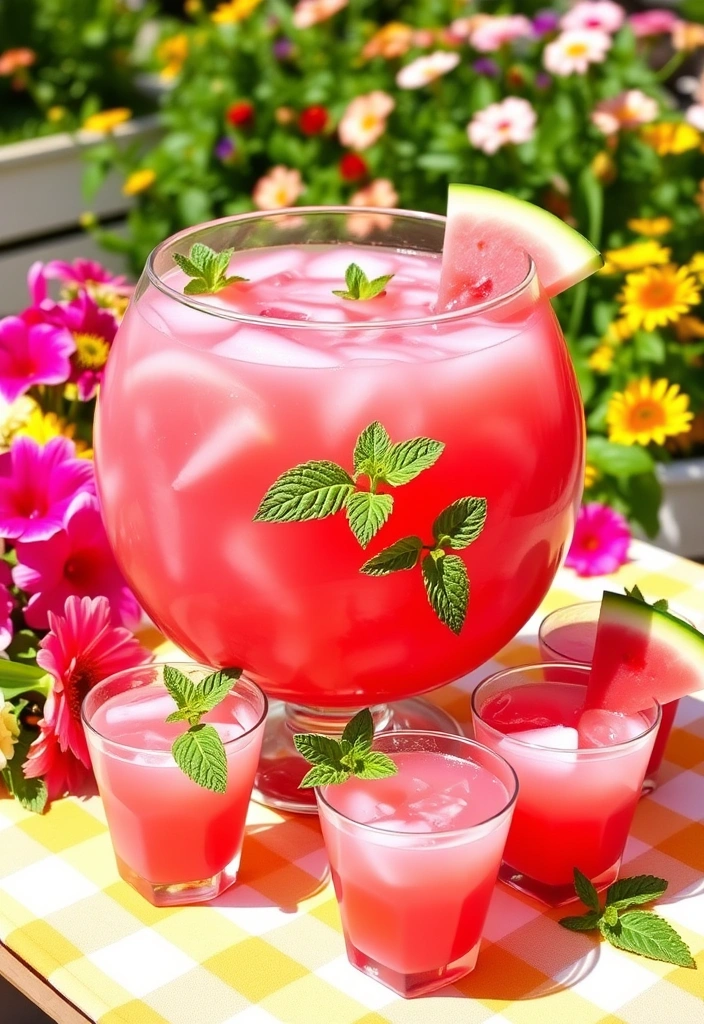 23 Mind-Blowing Punch Recipes That Will Make Your Next Party Legendary! - 5. Watermelon Cooler Punch