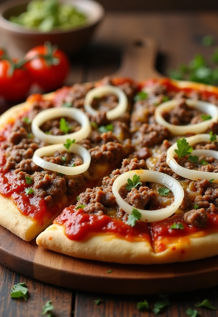 26 Mouthwatering Dinner Ideas with Hamburger Meat That You’ll Crave Tonight! - 9. Hamburger Pizza