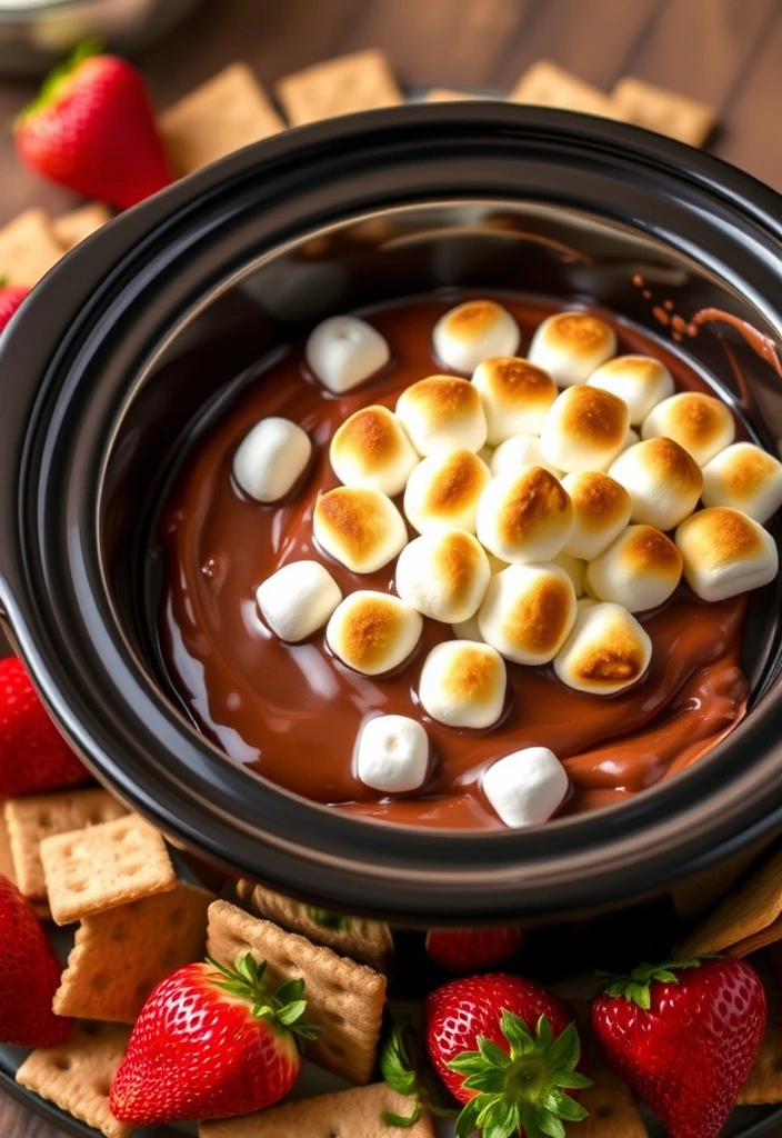 25 Crockpot Desserts You Won't Believe Are This Easy (Get Ready for #13!) - 5. S'mores Dip