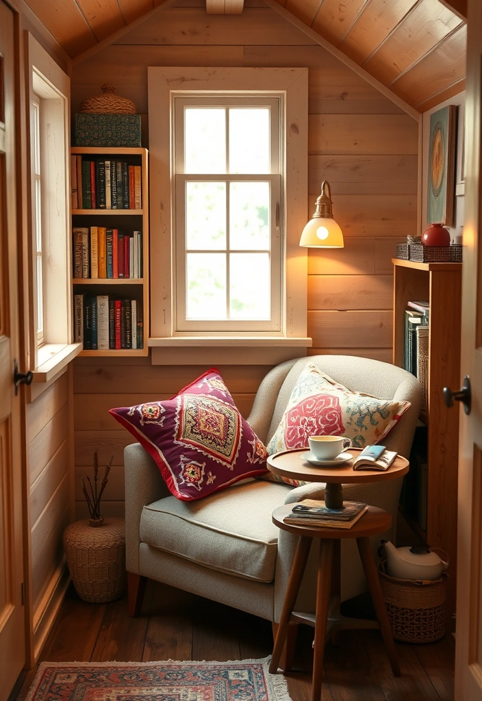 24 Inside Tiny Houses Ideas That Prove Less is More (You Won't Believe #10!) - 6. Cozy Reading Nooks