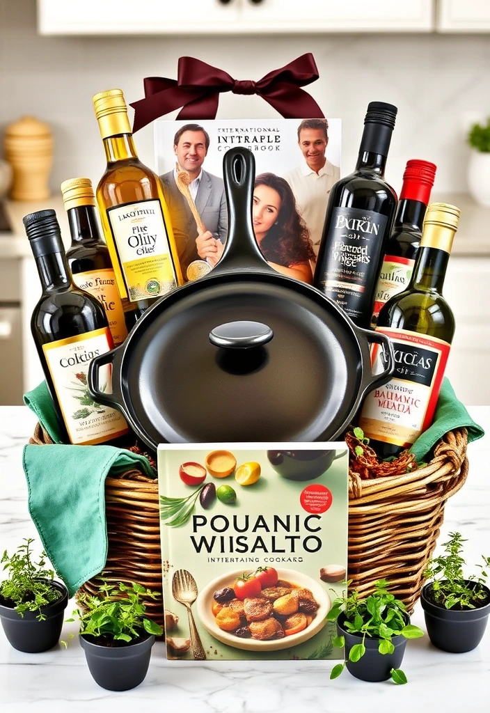 29 Cast Iron Skillet Gift Basket Ideas That'll Impress Every Cook! - 1. The Gourmet Chef's Delight