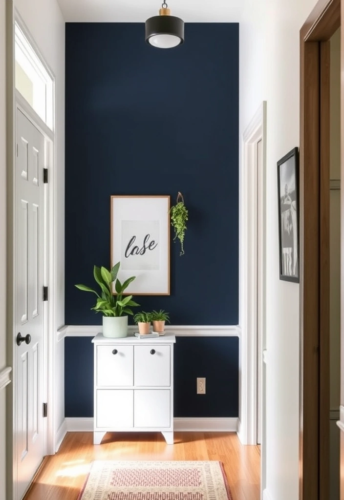 20 DIY Entryway Decor Ideas That Will Wow Your Guests! - 5. Painted Accent Wall