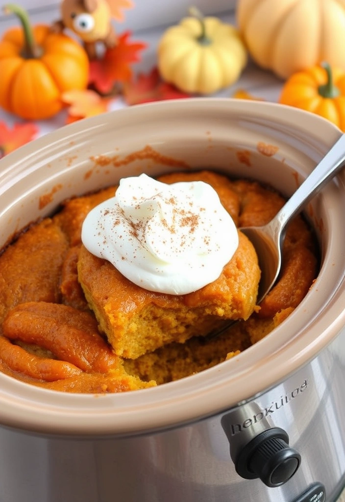 25 Crockpot Desserts You Won't Believe Are This Easy (Get Ready for #13!) - 6. Pumpkin Spice Dump Cake