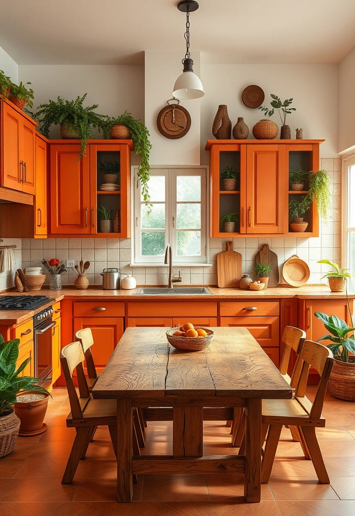 25 Painted Kitchen Cabinet Color Ideas That Will Transform Your Space! - 8. Earthy Terracotta