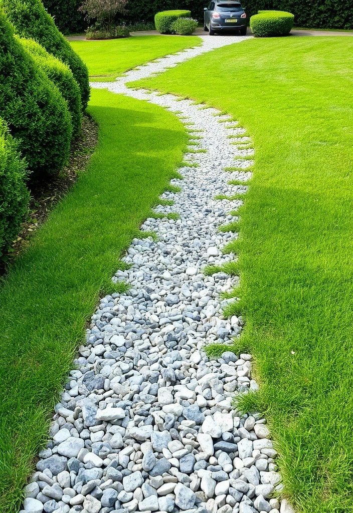 28 Cheap Walkway Ideas DIY That Will Transform Your Garden on a Budget! - 4. Crushed Stone Walkway