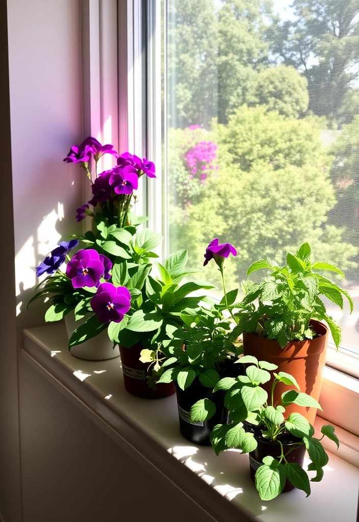 21 Plants in Bedroom Ideas That Will Transform Your Space into a Lush Oasis! - 4. Window Sill Oasis