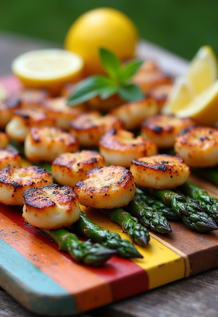 20 Easy Bay Scallop Recipes for Dinner That Will Impress Your Guests! - 11. Bay Scallop & Asparagus Skewers