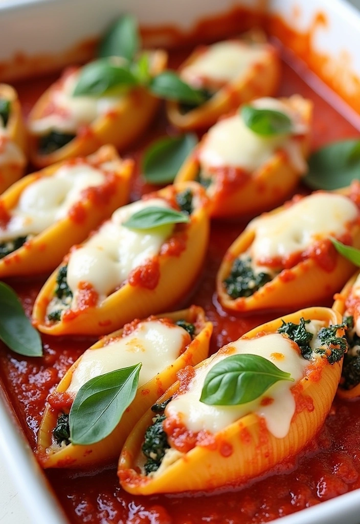 20 Easy Bay Scallop Recipes for Dinner That Will Impress Your Guests! - 15. Bay Scallop & Spinach Stuffed Shells