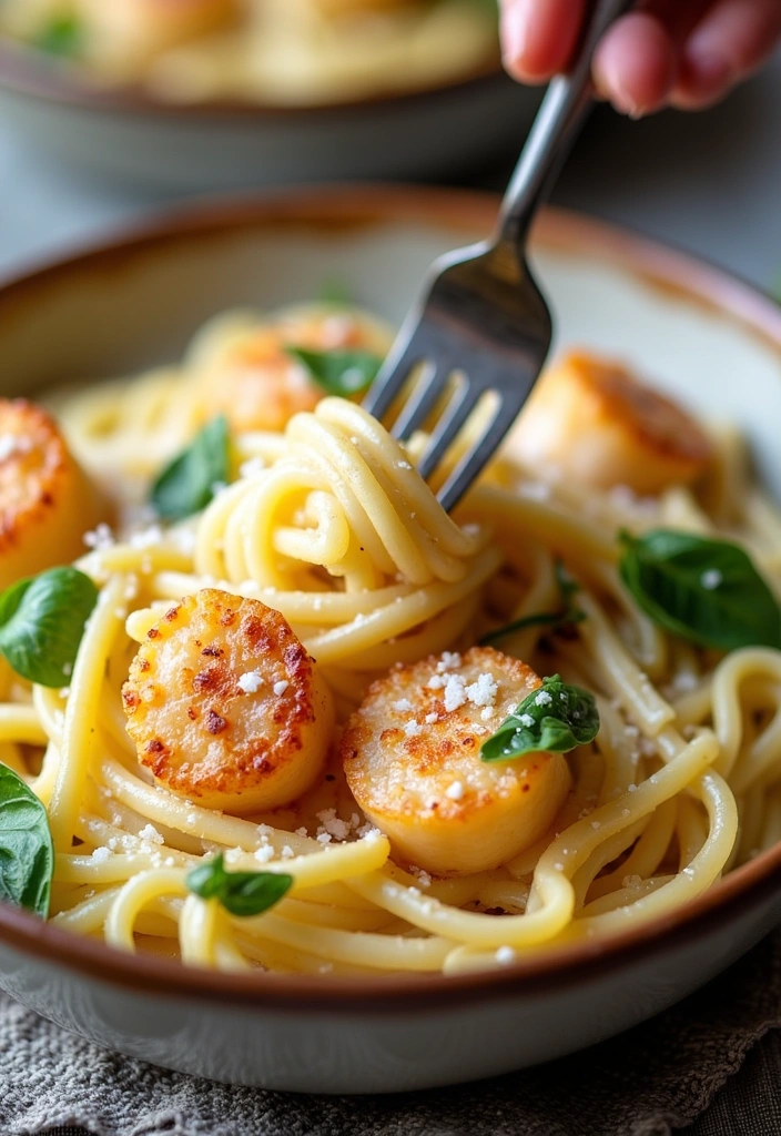 20 Easy Bay Scallop Recipes for Dinner That Will Impress Your Guests! - 2. Creamy Bay Scallop Pasta