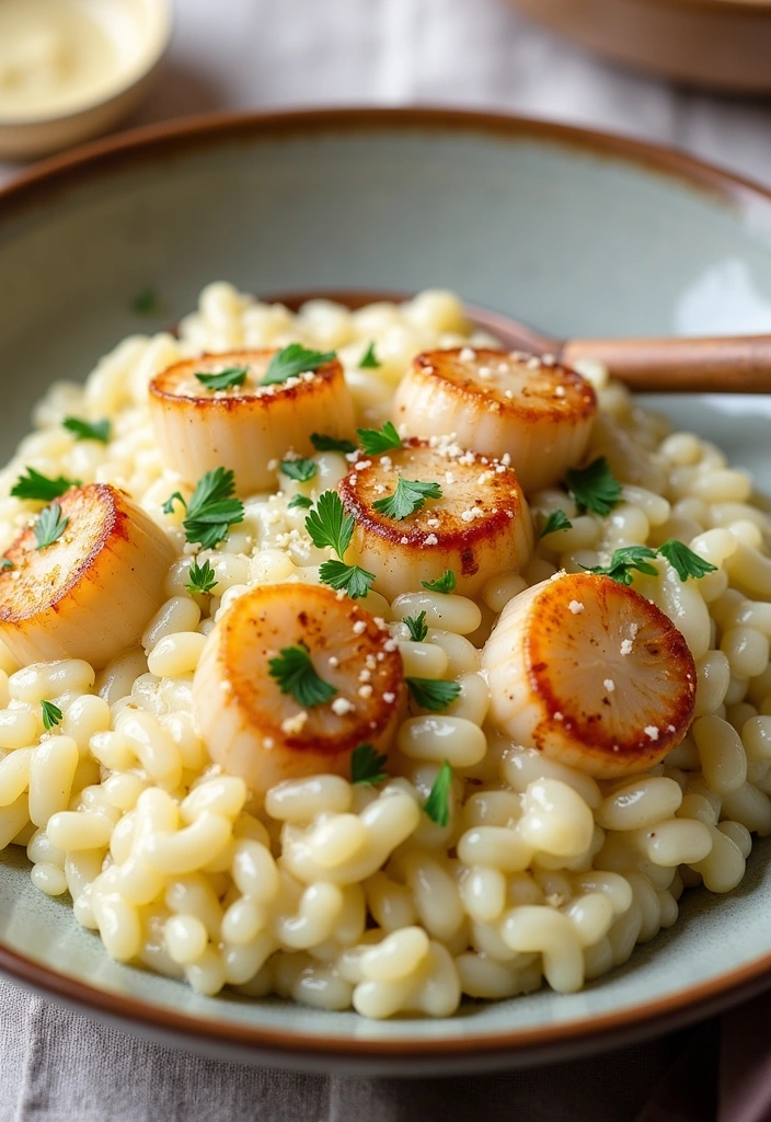 20 Easy Bay Scallop Recipes for Dinner That Will Impress Your Guests! - 5. Bay Scallop Risotto