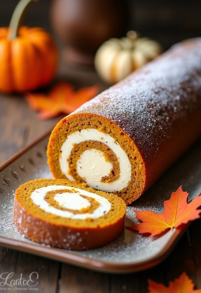 20 Easy Desserts with Pumpkin Puree That Will Blow Your Mind! - 10. Pumpkin Roll