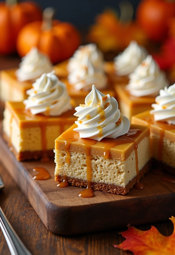 20 Easy Desserts with Pumpkin Puree That Will Blow Your Mind! - 11. Pumpkin Cheesecake Bars