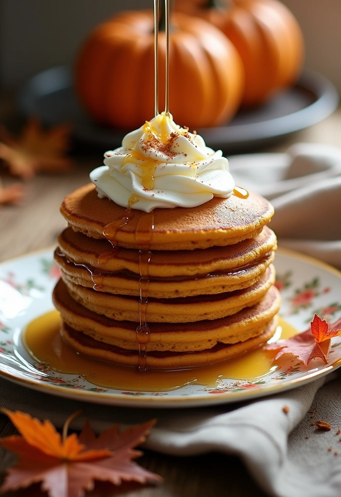 20 Easy Desserts with Pumpkin Puree That Will Blow Your Mind! - 13. Pumpkin Pancakes