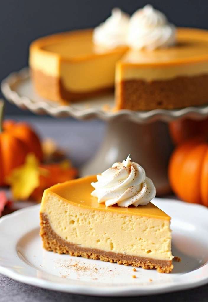 20 Easy Desserts with Pumpkin Puree That Will Blow Your Mind! - 2. No-Bake Pumpkin Cheesecake