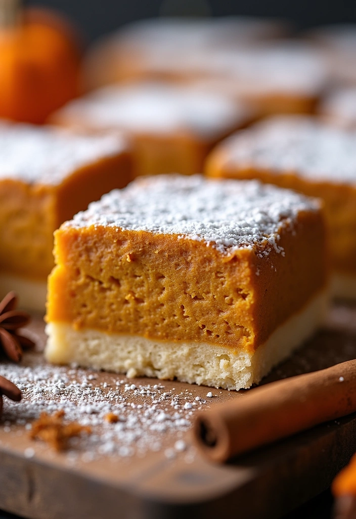 20 Easy Desserts with Pumpkin Puree That Will Blow Your Mind! - 6. Pumpkin Pie Bars