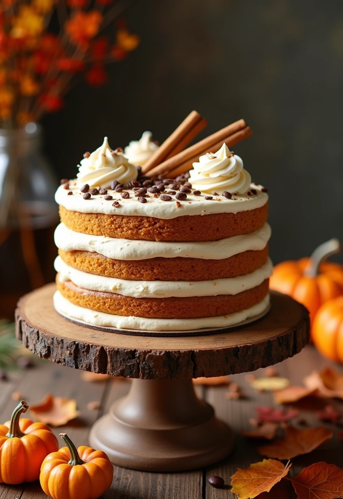 20 Easy Desserts with Pumpkin Puree That Will Blow Your Mind! - 7. Pumpkin Spice Latte Cake