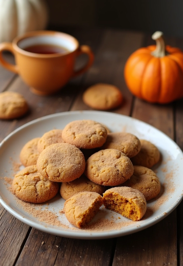 20 Easy Desserts with Pumpkin Puree That Will Blow Your Mind! - 9. Pumpkin Snickerdoodles