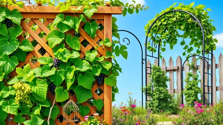 20 Grape Vine Trellis Ideas That Will Make Your Garden Stand Out!