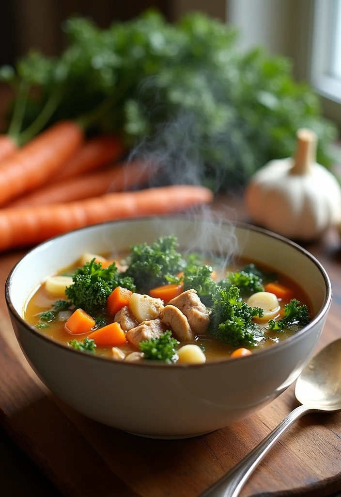 20 Low Calorie High Protein Meals with Ground Turkey That Will Transform Your Dinner Routine! - 12. Turkey and Kale Soup