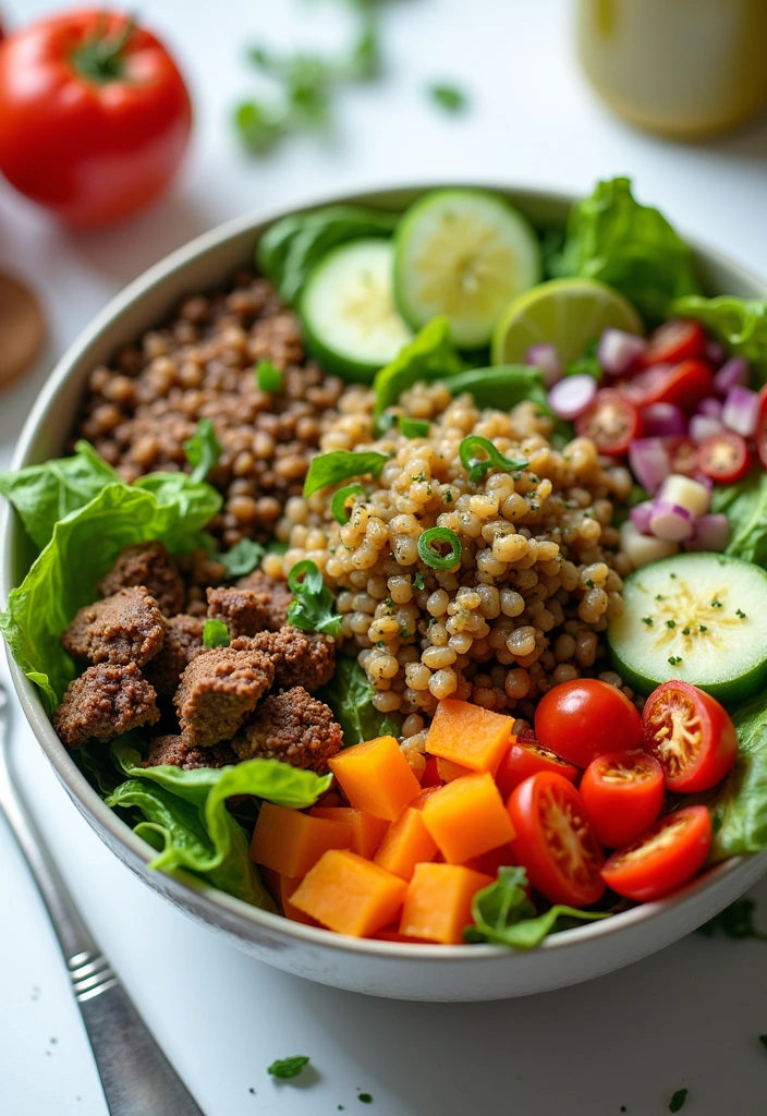 20 Low Calorie High Protein Meals with Ground Turkey That Will Transform Your Dinner Routine! - 15. Turkey and Lentil Salad