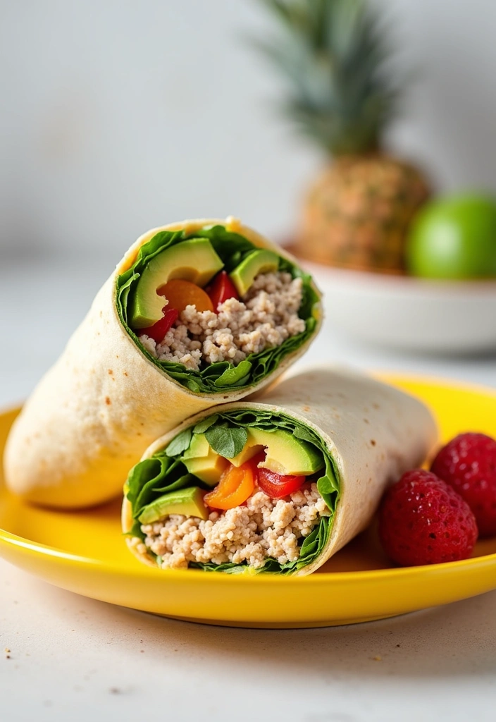 20 Low Calorie High Protein Meals with Ground Turkey That Will Transform Your Dinner Routine! - 16. Turkey and Avocado Wrap