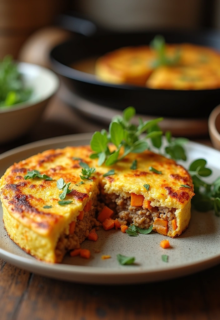 20 Low Calorie High Protein Meals with Ground Turkey That Will Transform Your Dinner Routine! - 18. Turkey and Sweet Potato Frittata