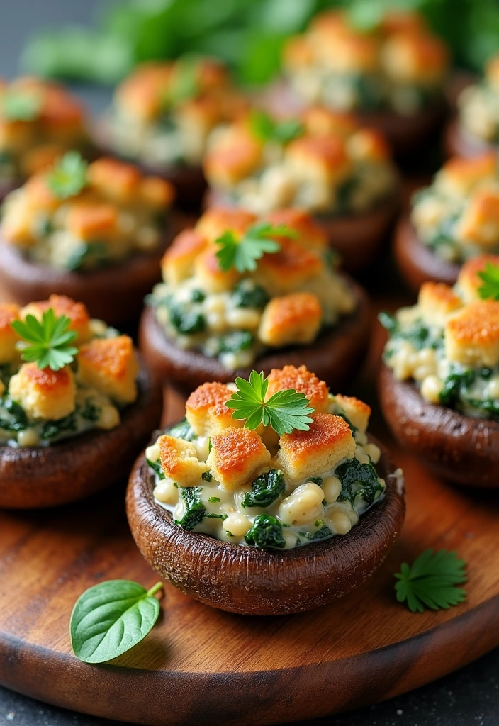 20 Low Calorie High Protein Meals with Ground Turkey That Will Transform Your Dinner Routine! - 4. Turkey and Spinach Stuffed Mushrooms