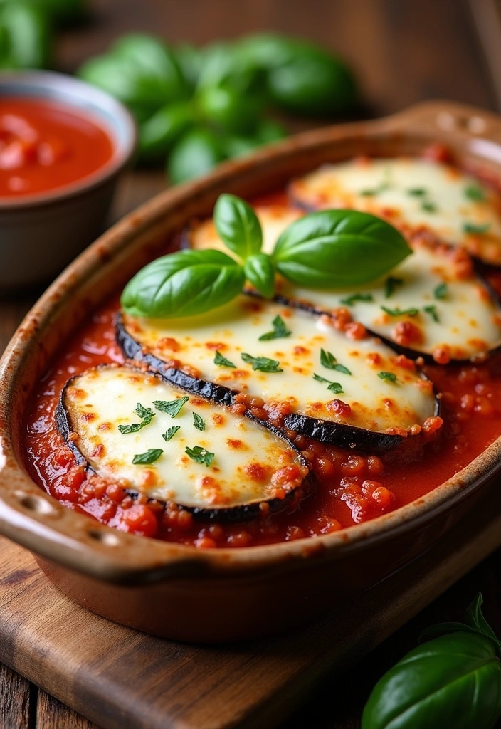 20 Meal Prep Ideas for Low Carb High Protein Lovers (You’ll Want to Try #5!) - 10. Baked Eggplant Parmesan