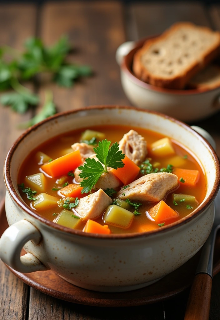 20 Meal Prep Ideas for Low Carb High Protein Lovers (You’ll Want to Try #5!) - 11. Chicken and Vegetable Soup