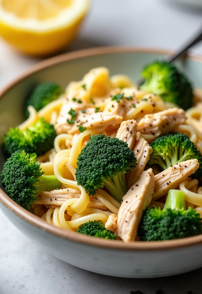 20 Mouthwatering Shredded Chicken and Pasta Recipes You Can't Resist! - 11. Shredded Chicken and Broccoli Pasta