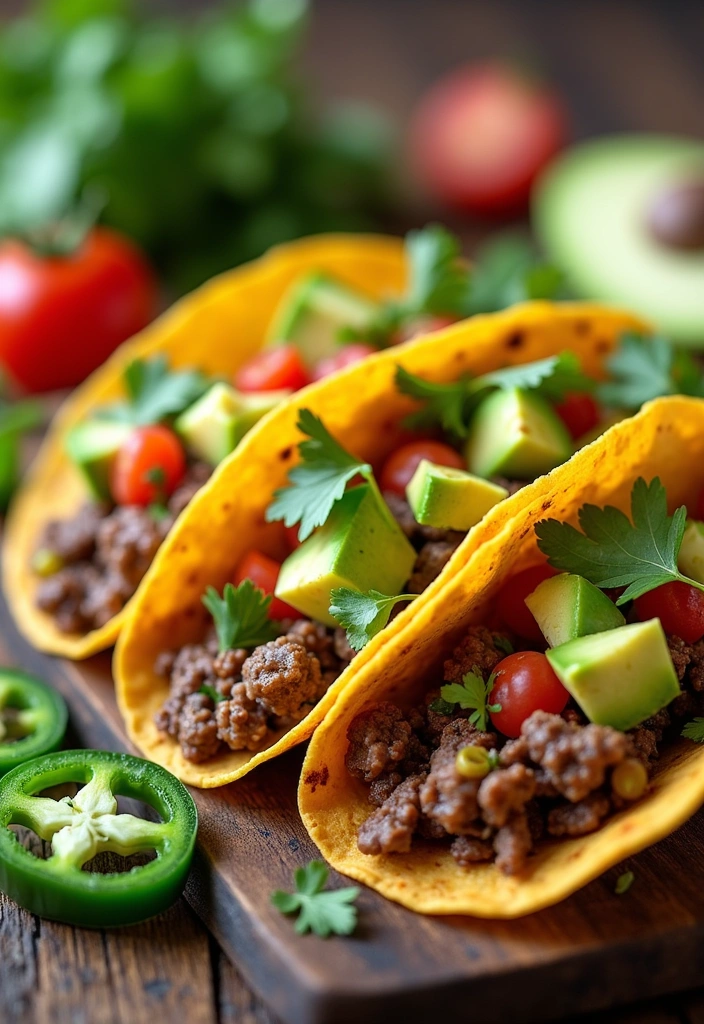 20 Spring Meals with Ground Beef That Will Make You Rethink Dinner! - 1. Spring Beef Tacos with Avocado Salsa