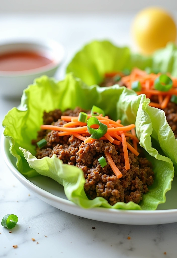 20 Spring Meals with Ground Beef That Will Make You Rethink Dinner! - 12. Ground Beef Lettuce Wraps