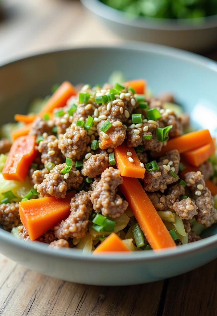 20 Spring Meals with Ground Beef That Will Make You Rethink Dinner! - 15. Ground Beef and Cabbage Stir-Fry