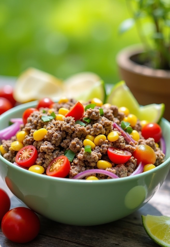 20 Spring Meals with Ground Beef That Will Make You Rethink Dinner! - 8. Ground Beef and Corn Salad