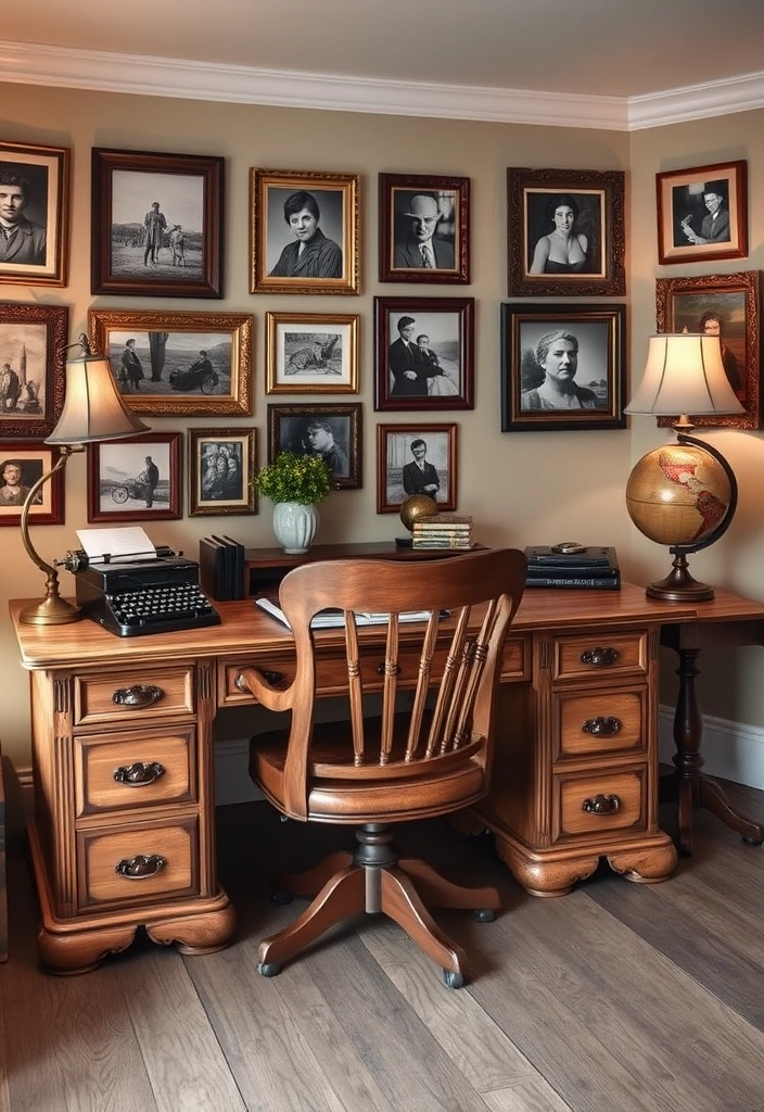 28 Stunning Home Office Ideas That'll Make You Want to Work from Home Forever! - 3. Vintage Charm