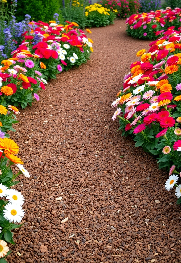 28 Cheap Walkway Ideas DIY That Will Transform Your Garden on a Budget! - 6. Mulch Pathway