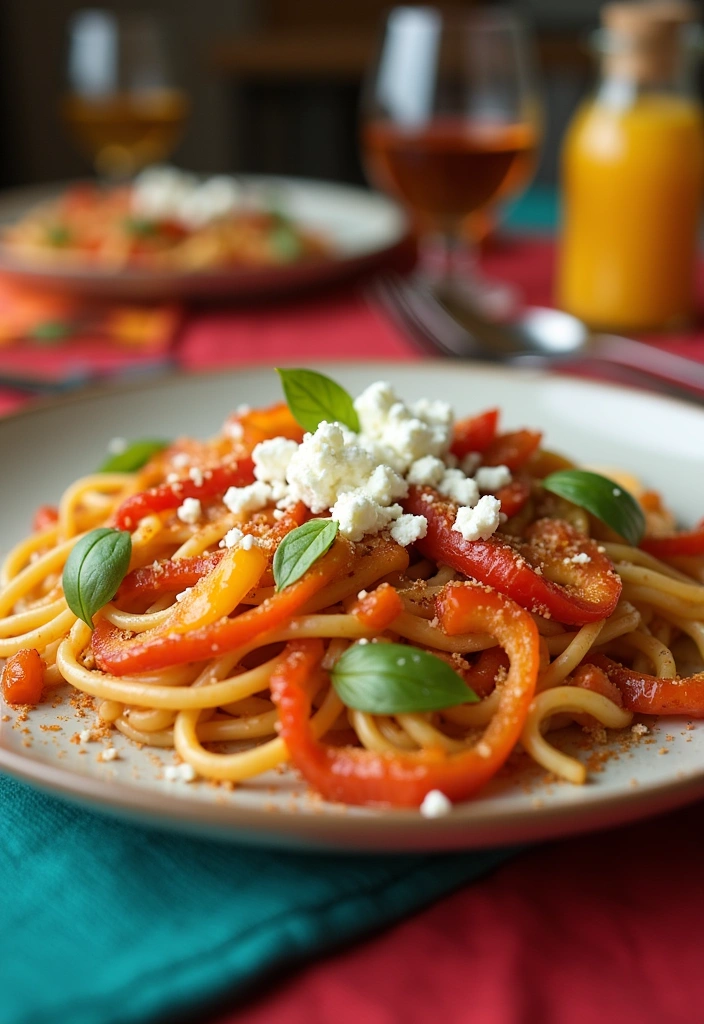 21 Cowboy Spaghetti Recipes That Will Make Dinner Time a Breeze (You’ll Love #5!) - 10. Cowboy Spaghetti with Bell Peppers