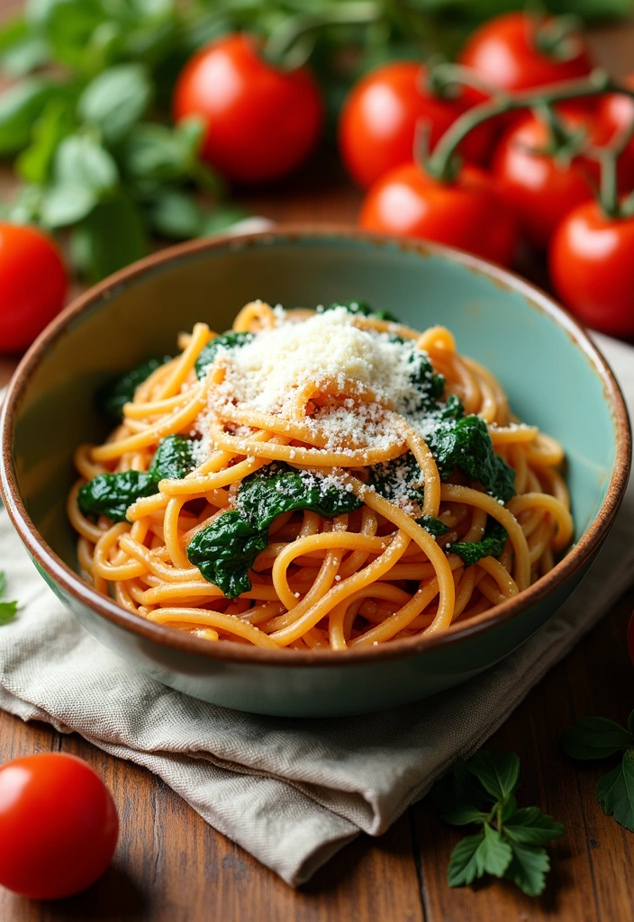 21 Cowboy Spaghetti Recipes That Will Make Dinner Time a Breeze (You’ll Love #5!) - 8. Cowboy Spaghetti with Spinach