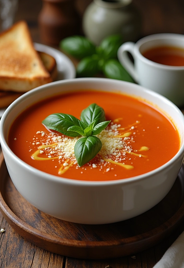 21 Cozy Winter Soup Recipe Ideas That'll Keep You Warm All Season! - 1. Creamy Tomato Basil Soup