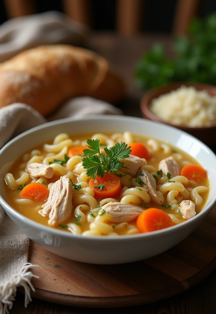 21 Cozy Winter Soup Recipe Ideas That'll Keep You Warm All Season! - 2. Hearty Chicken Noodle Soup