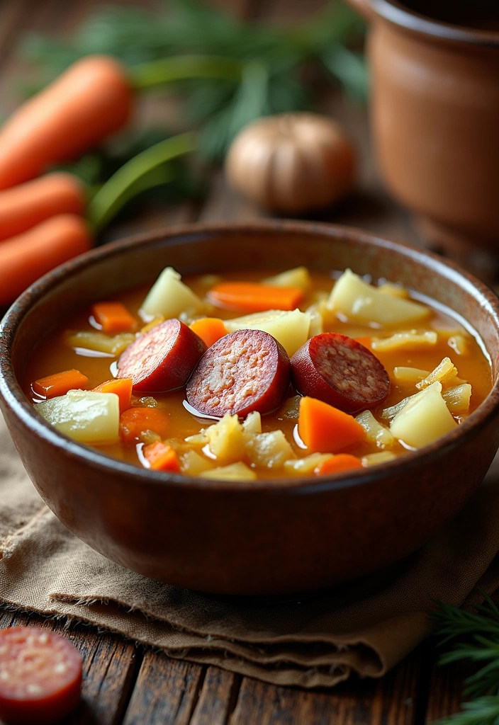 21 Cozy Winter Soup Recipe Ideas That'll Keep You Warm All Season! - 20. Cabbage and Sausage Soup