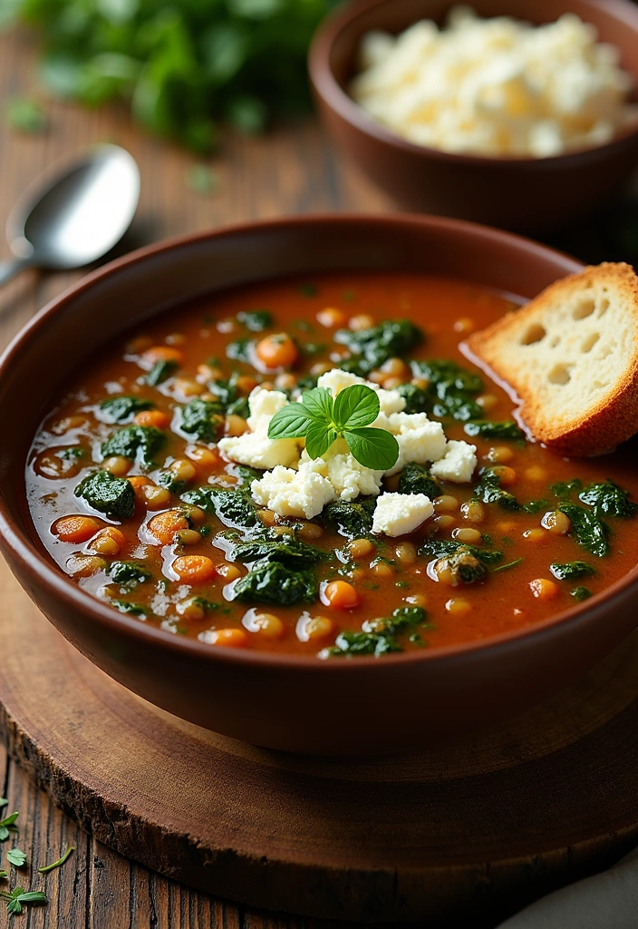 21 Cozy Winter Soup Recipe Ideas That'll Keep You Warm All Season! - 7. Lentil Soup with Spinach