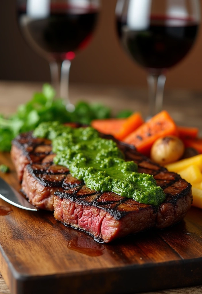 21 Delicious Dinners for Date Night That Will Impress Your Partner! - 4. Grilled Steak with Chimichurri Sauce