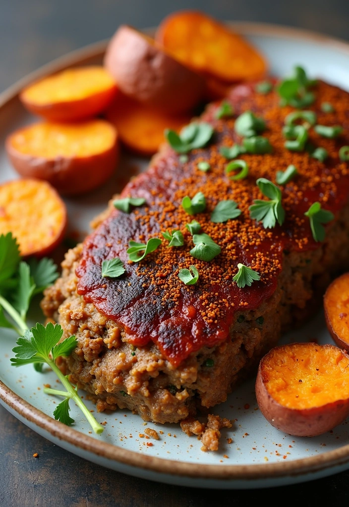 21 One Pot Ninja Foodi Meatloaf and Potatoes Recipes You Need to Try Tonight! - Cajun Ninja Foodi Meatloaf with Spicy Sweet Potatoes