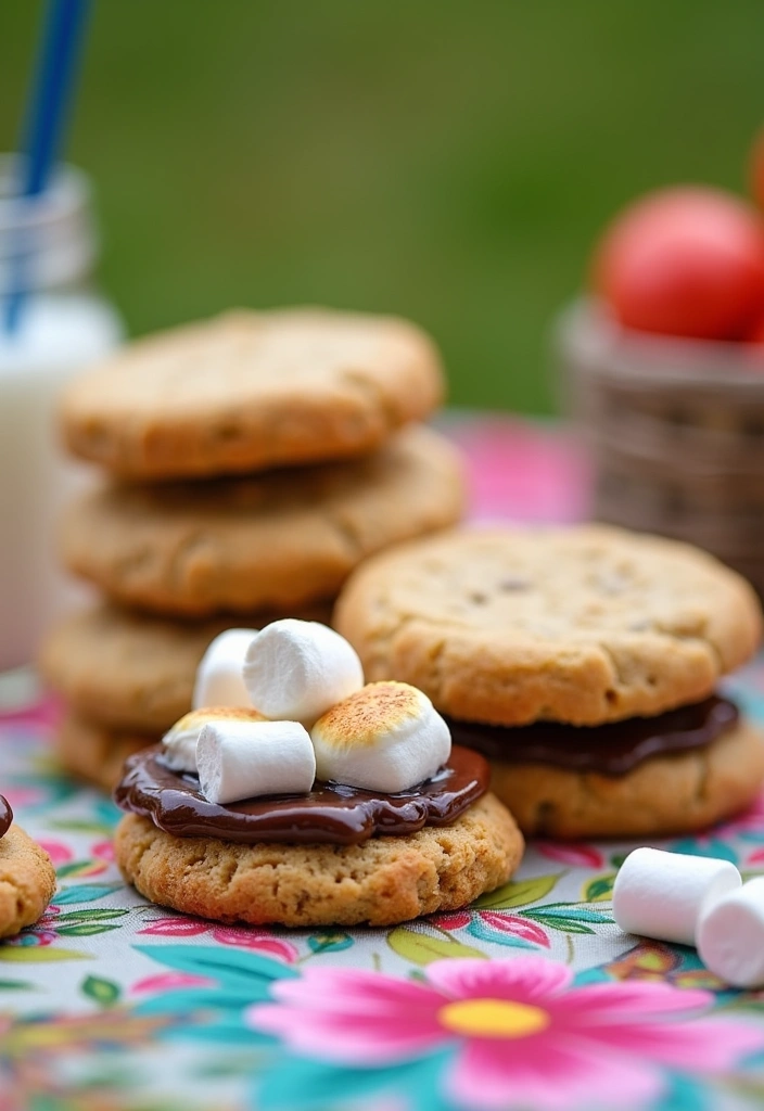 21 Peanut Butter Cookies Recipes That'll Make You Forget All Other Desserts! (You Won't Believe #10!) - 15. Peanut Butter S'Mores Cookies