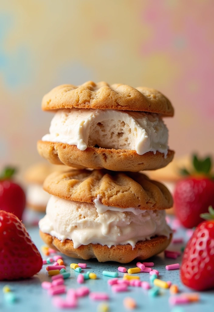 21 Peanut Butter Cookies Recipes That'll Make You Forget All Other Desserts! (You Won't Believe #10!) - 9. Peanut Butter Cookie Ice Cream Sandwiches