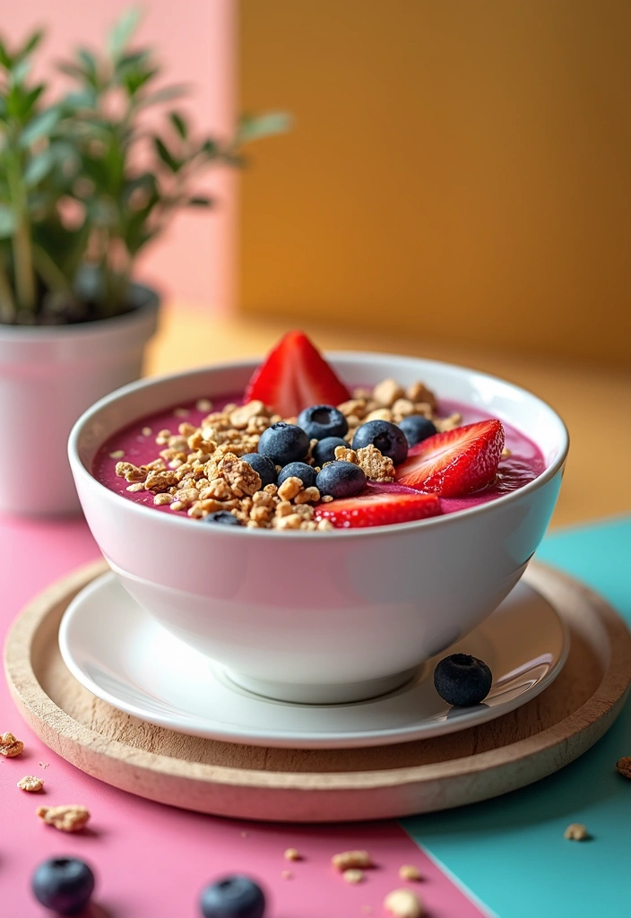 21 Quick and Easy Kid-Friendly Dinners That Will Make Dinner Time a Breeze! - 15. Chocolate Banana Smoothie Bowl