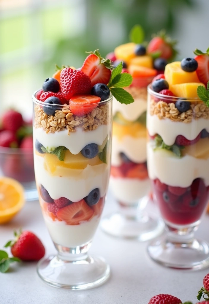 21 Quick and Easy Kid-Friendly Dinners That Will Make Dinner Time a Breeze! - 21. Fruit and Yogurt Parfaits