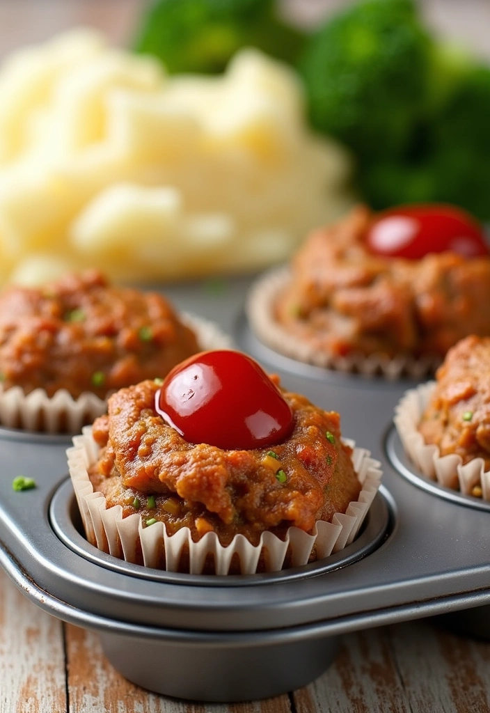 21 Quick and Easy Kid-Friendly Dinners That Will Make Dinner Time a Breeze! - 4. Mini Meatloaf Muffins